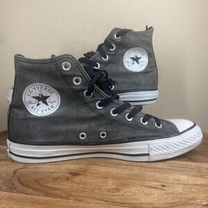 Converse Chuck Taylor All Star Womens Dark Gray White Size 9 High Top Shoes